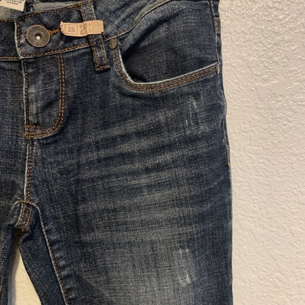 Flirty Everyday Skinny Refuge Distressed Washed Jeans Pant Womans Regular 0 Slim - Picture 2 of 12